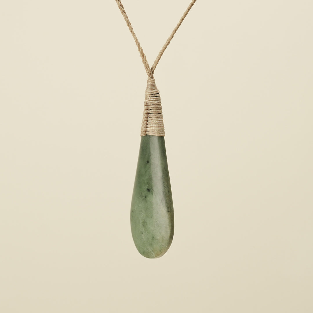 Roimata Large Kōkopu Bound Pounamu Pendant
