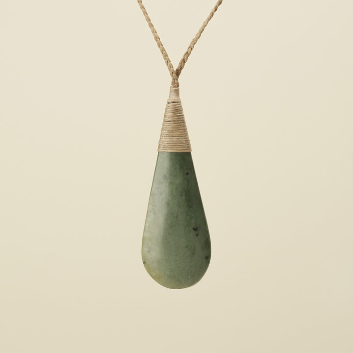 Roimata Large Kōkopu Bound Pounamu Pendant