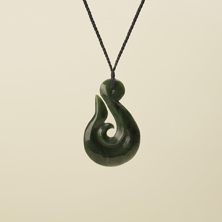 Hei Matau Whale's Tail Extra Large Pendant