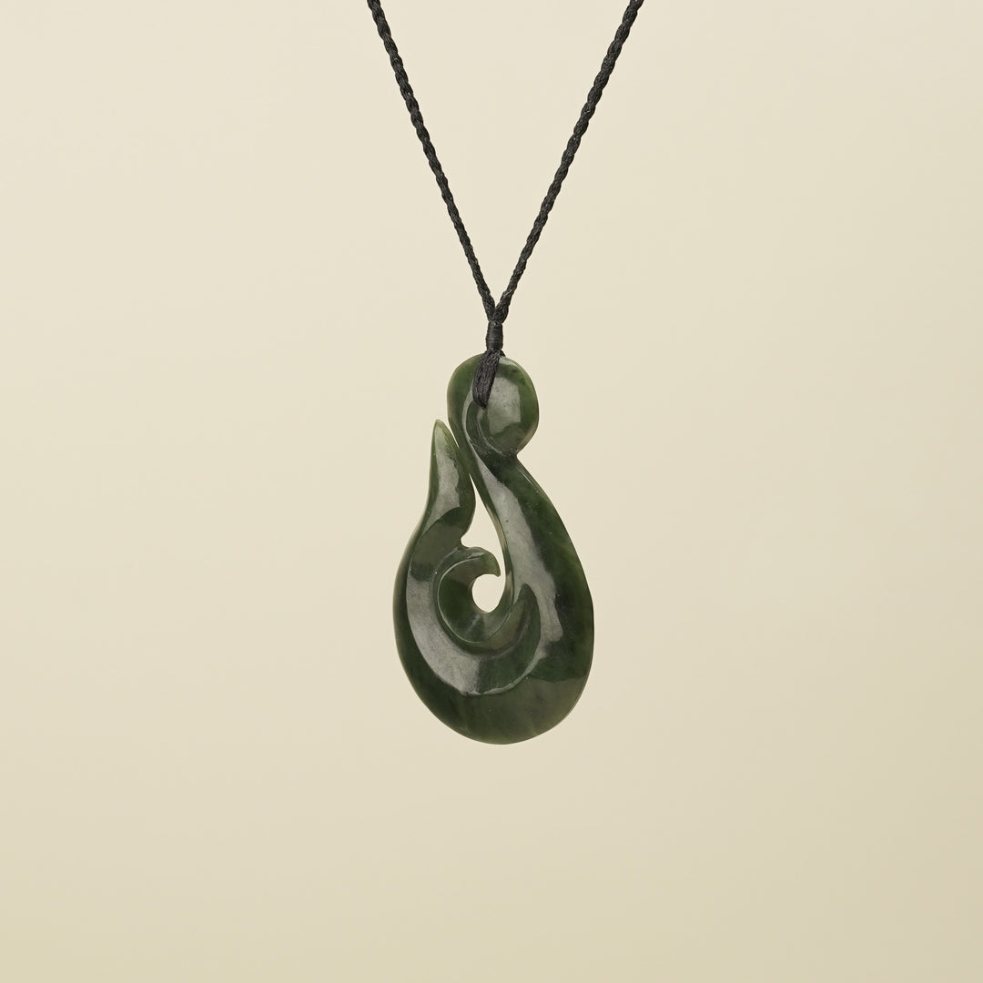 Hei Matau Whale's Tail Extra Large Pendant