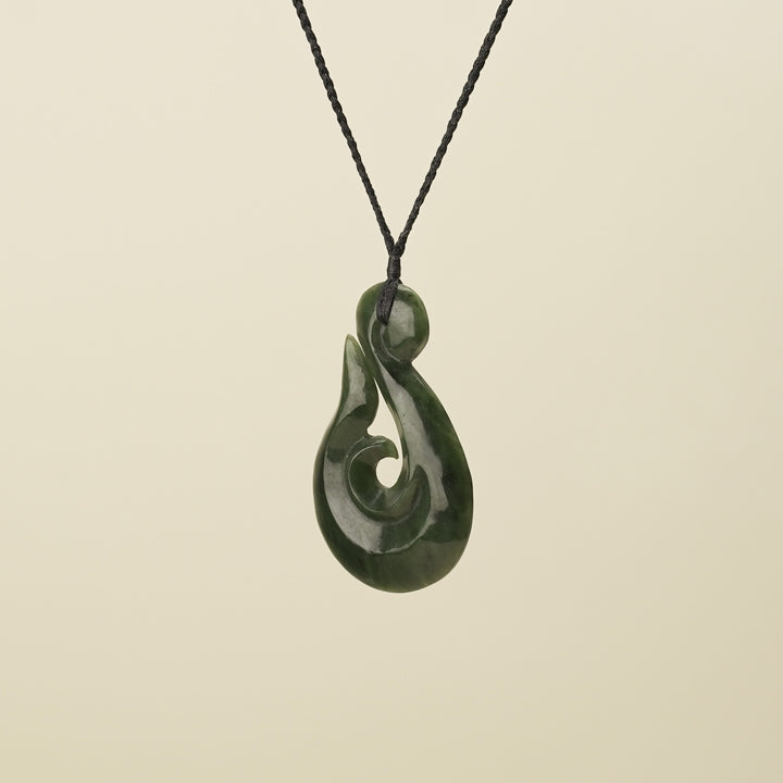 Hei Matau Whale's Tail Extra Large Pendant