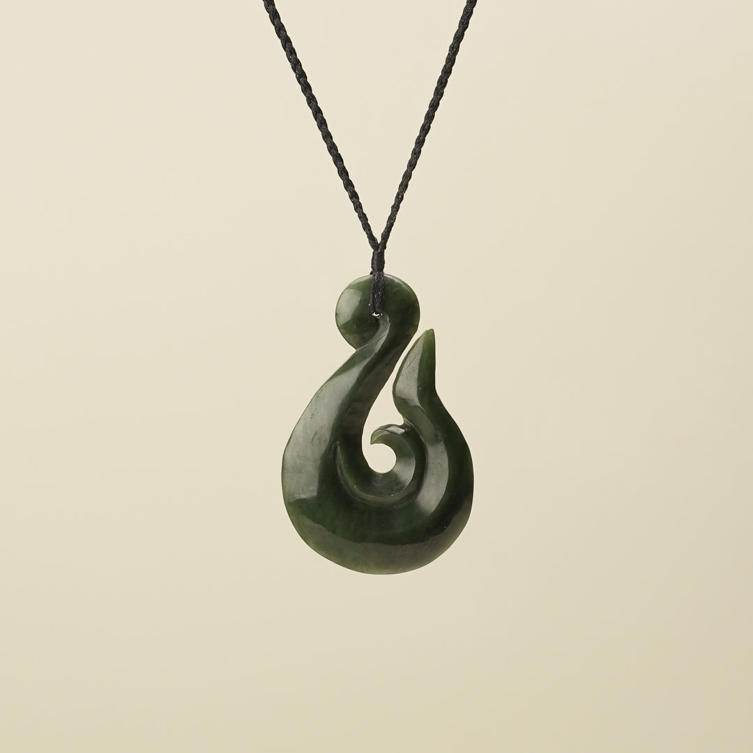 Hei Matau Whale's Tail Extra Large Pendant