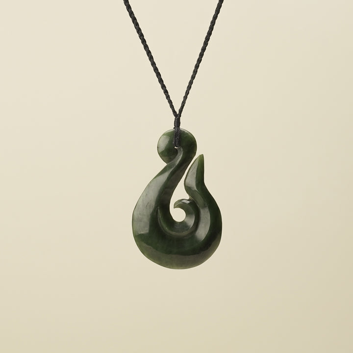 Hei Matau Whale's Tail Extra Large Pendant