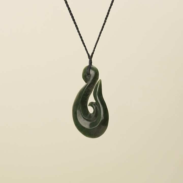 Hei Matau Whale's Tail Extra Large Pendant