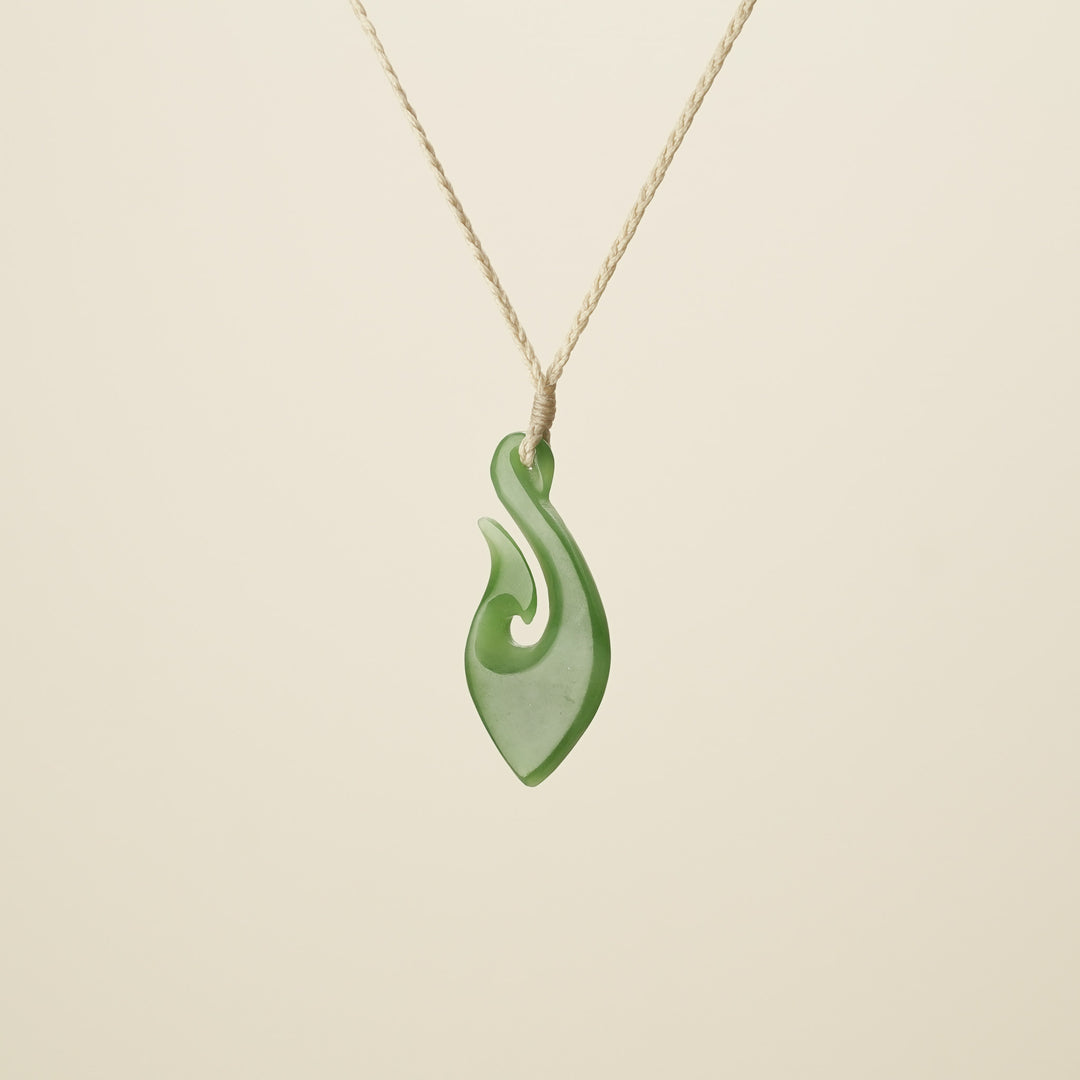 Hei Matau Greenstone Medium
