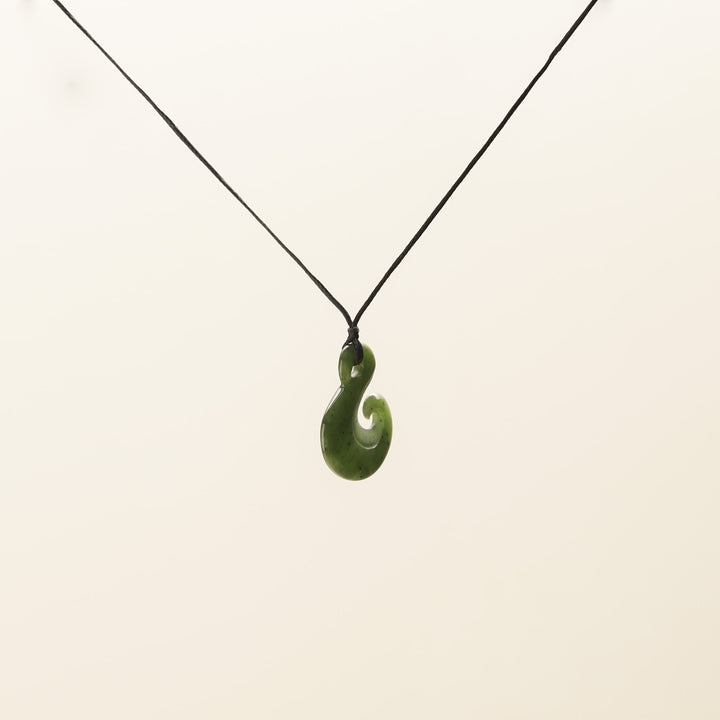 Medium Hei Matau Greenstone Pendant