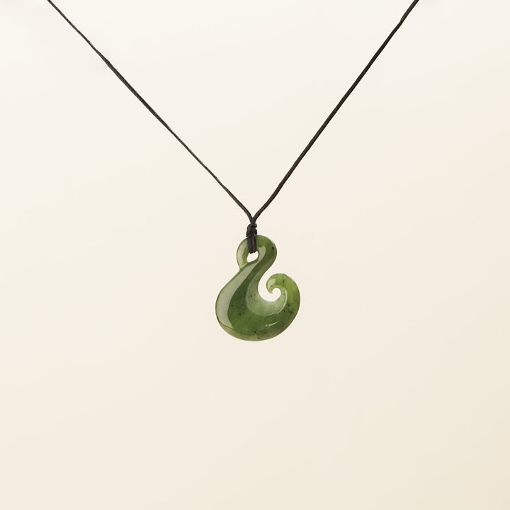 Medium Hei Matau Greenstone Pendant