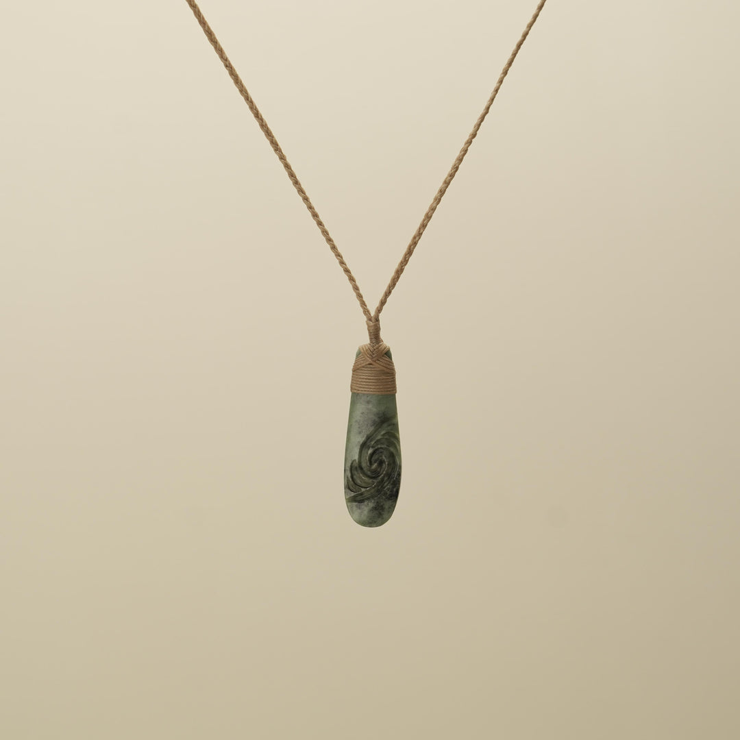 Roimata Whakarei Small Medium Pounamu Pendant SC