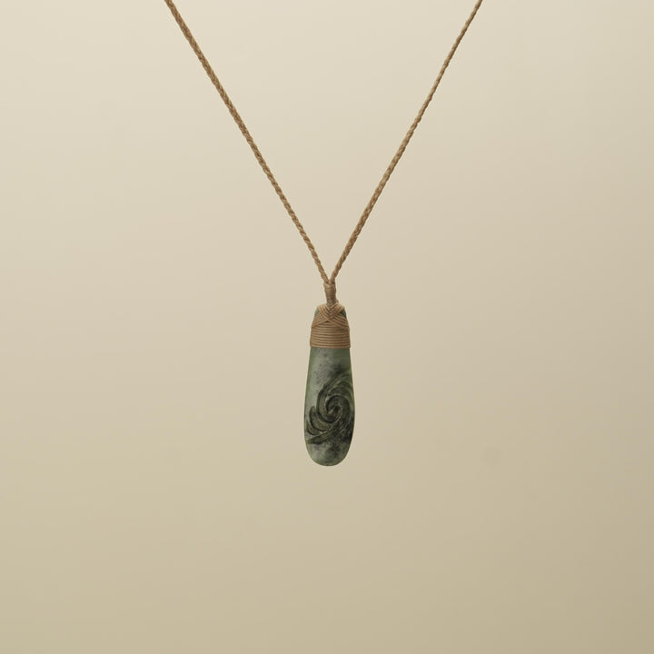 Roimata Whakarei Small Medium Pounamu Pendant SC
