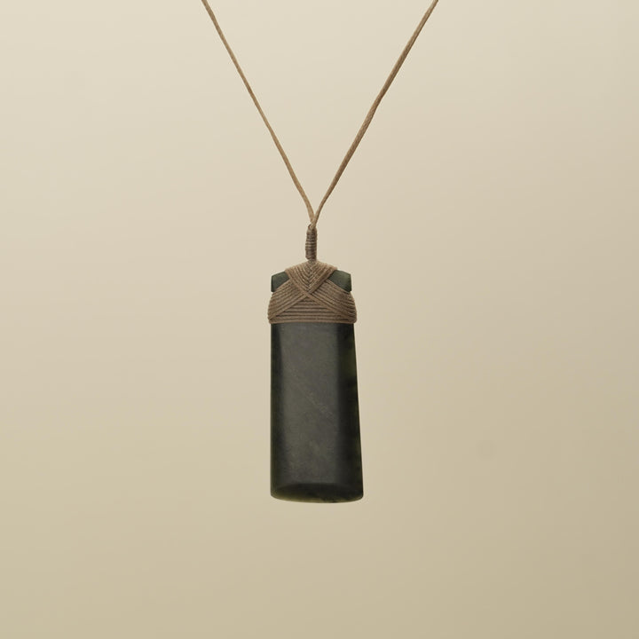 Dark Kawakawa Pounamu Toki Large