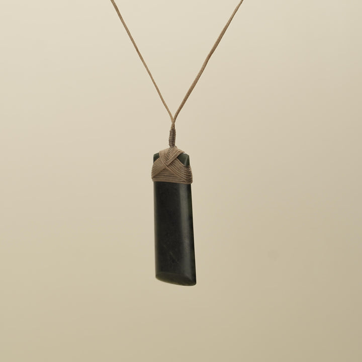 Dark Kawakawa Pounamu Toki Large