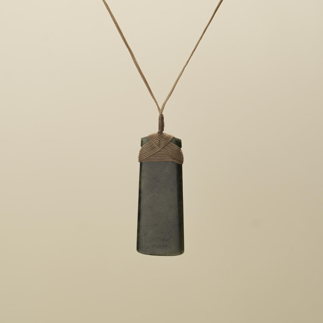 Dark Kawakawa Pounamu Toki Large