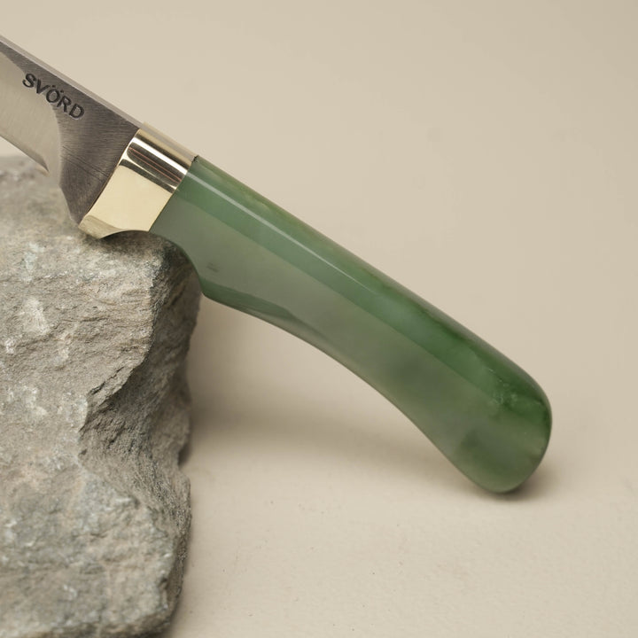 Pounamu Bird & Trout Knife Carbon Steel