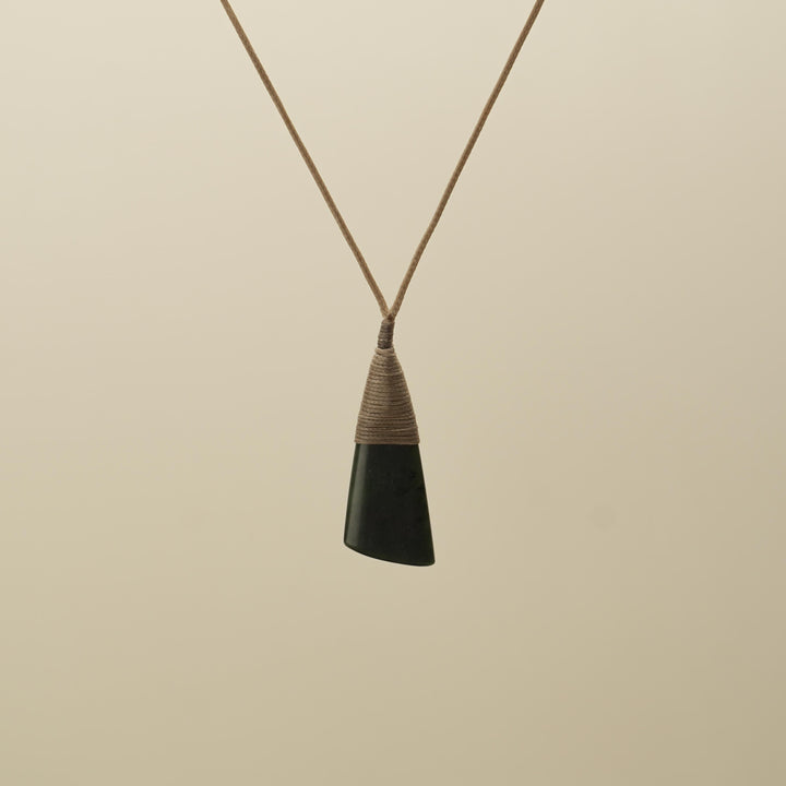 Dark Kawakawa Toki Pounamu Pendant