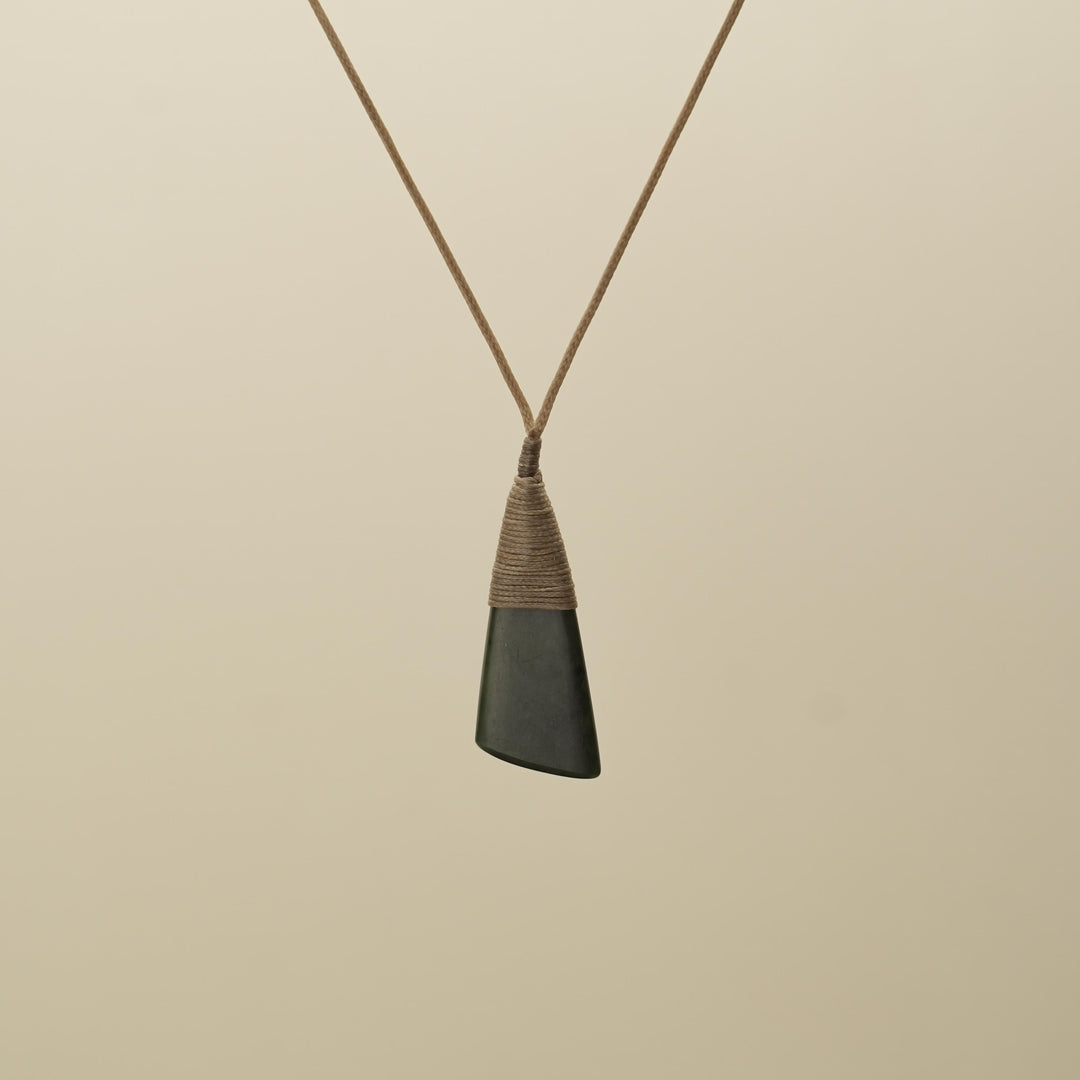 Dark Kawakawa Toki Pounamu Pendant