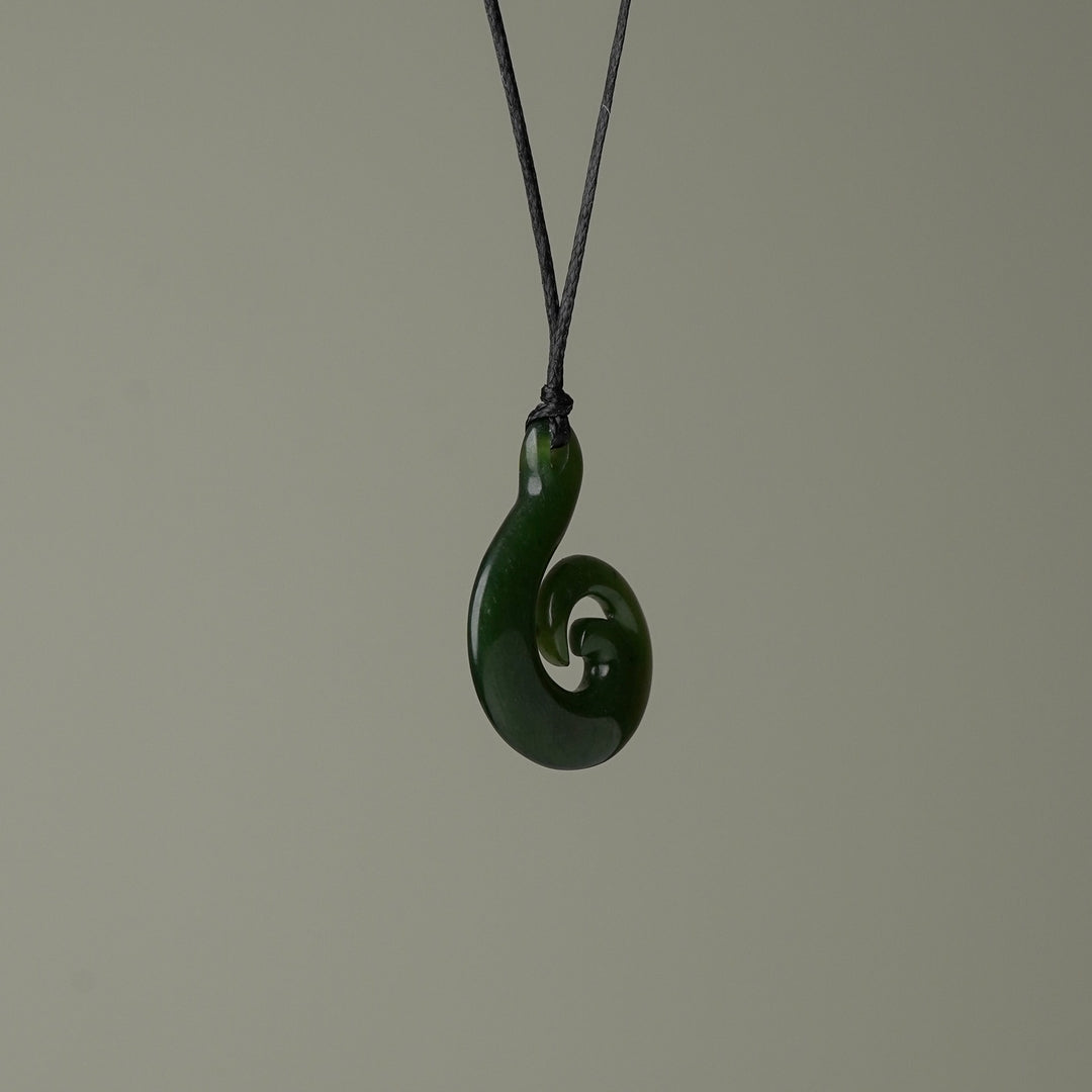 Small Hei Matau Wave Pendant