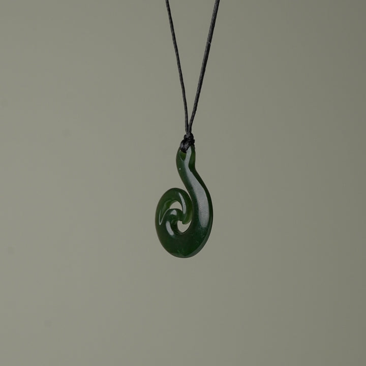 Small Hei Matau Wave Pendant