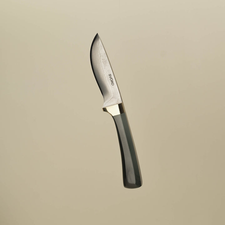 Greenstone Hunting Knife: Svord Damascus Blade