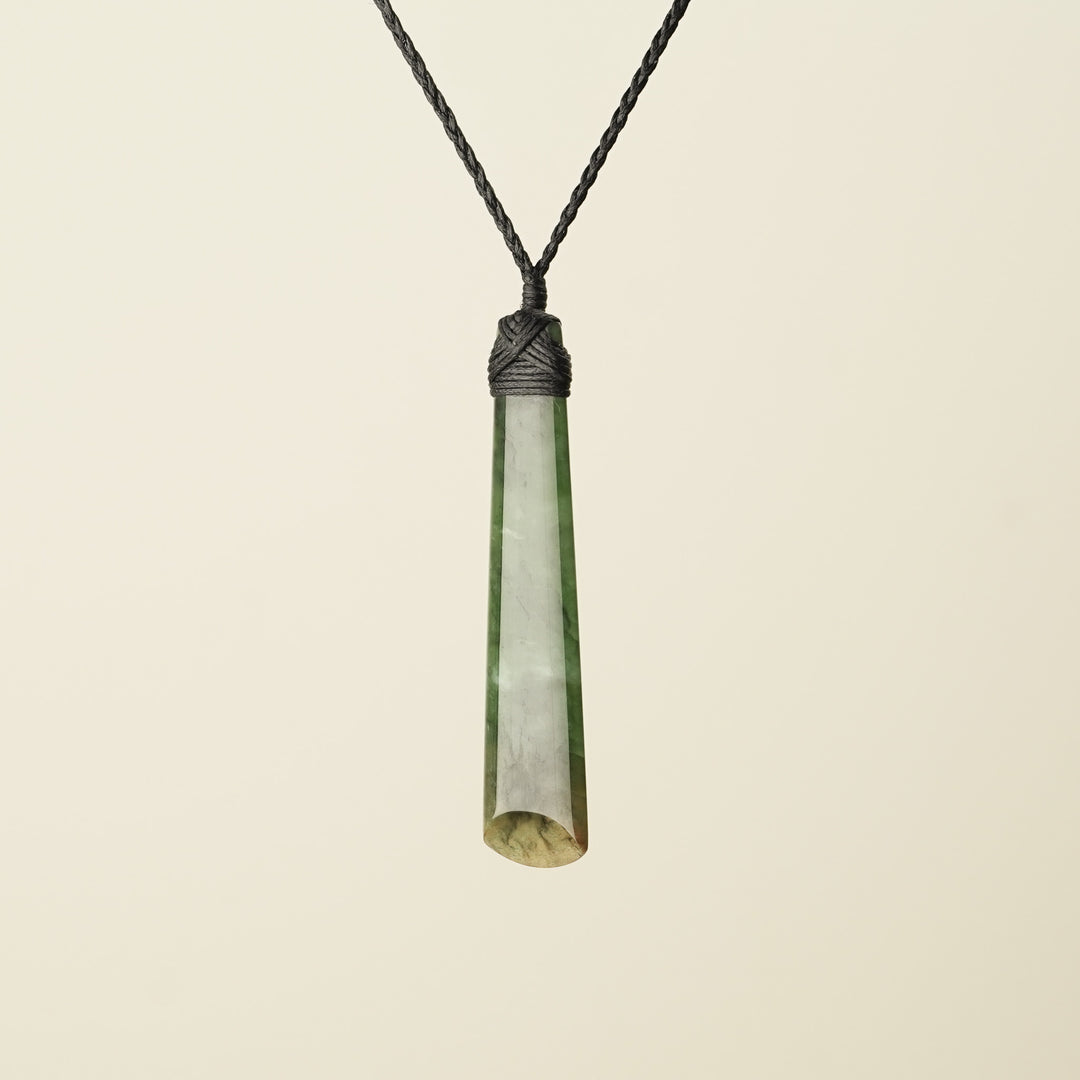 Toki – Flower Pounamu Medium Pendant