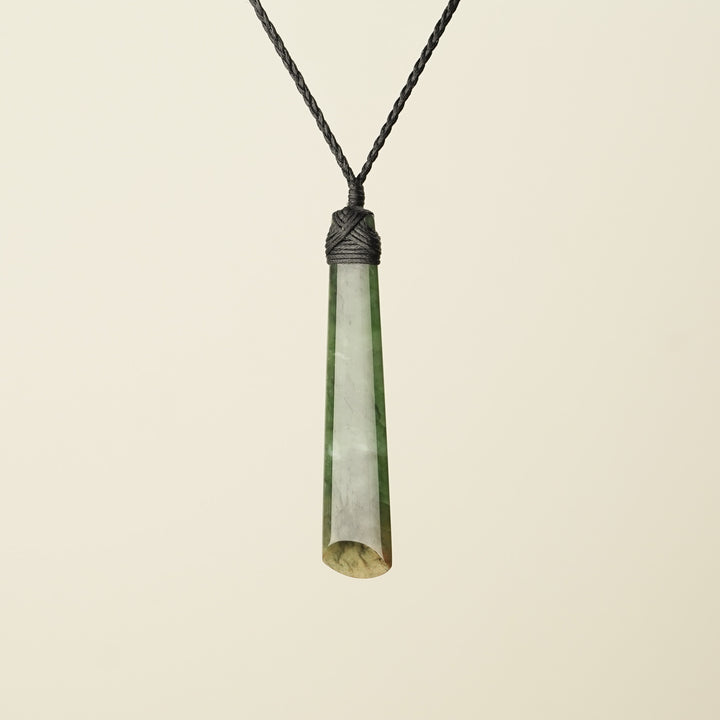 Toki – Flower Pounamu Medium Pendant