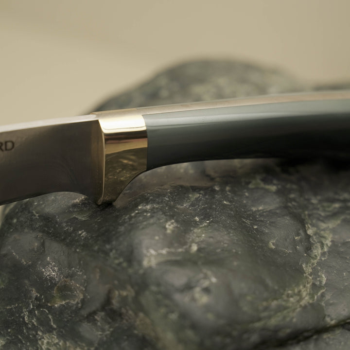 Greenstone Hunting Knife: Svord Damascus Blade