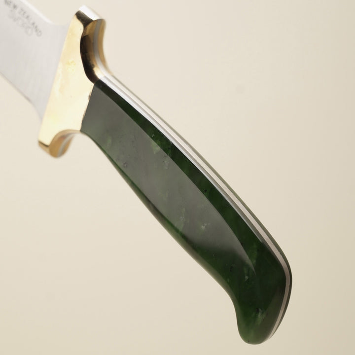 Pounamu Bowie Knife: Carbon Steel Blade 16.5cm