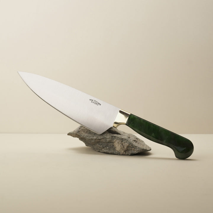 Pounamu Chef's Knife: Svord Carbon Blade, 8"