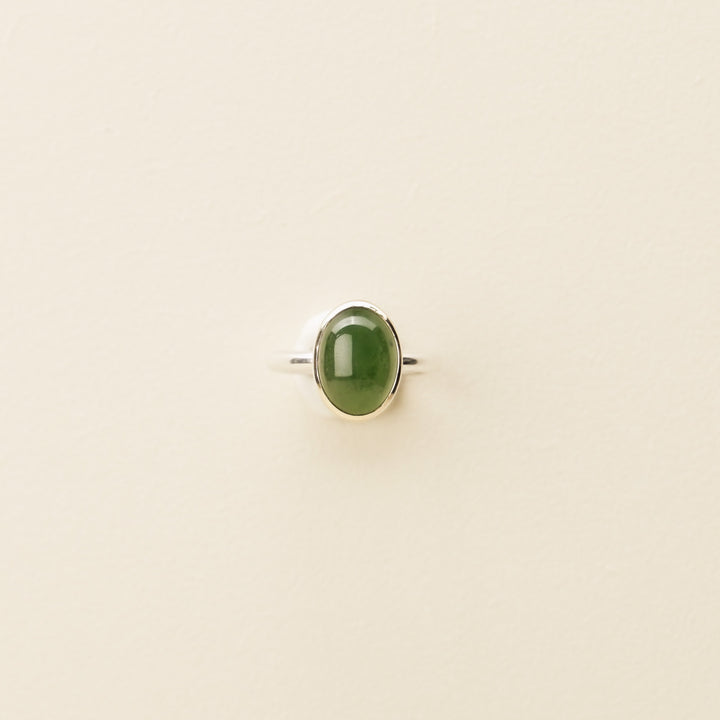 Kahurangi Pounamu Ring 9ct Gold & Sterling Silver
