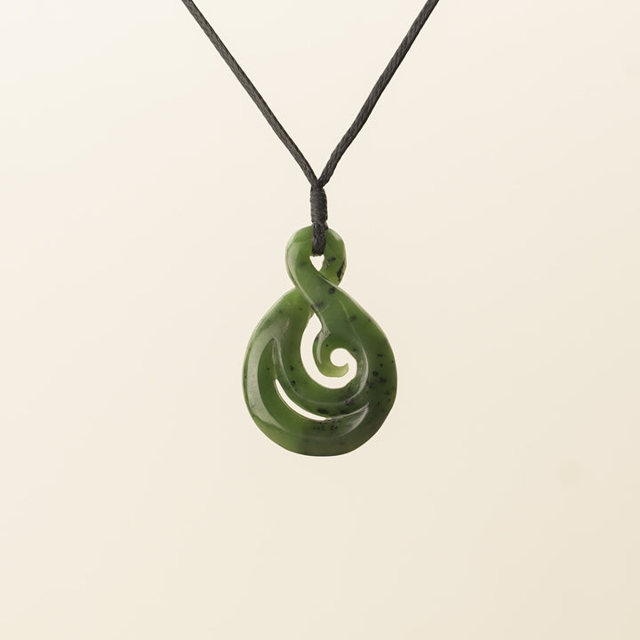 Pikorua Koru Pounamu Medium Pendant