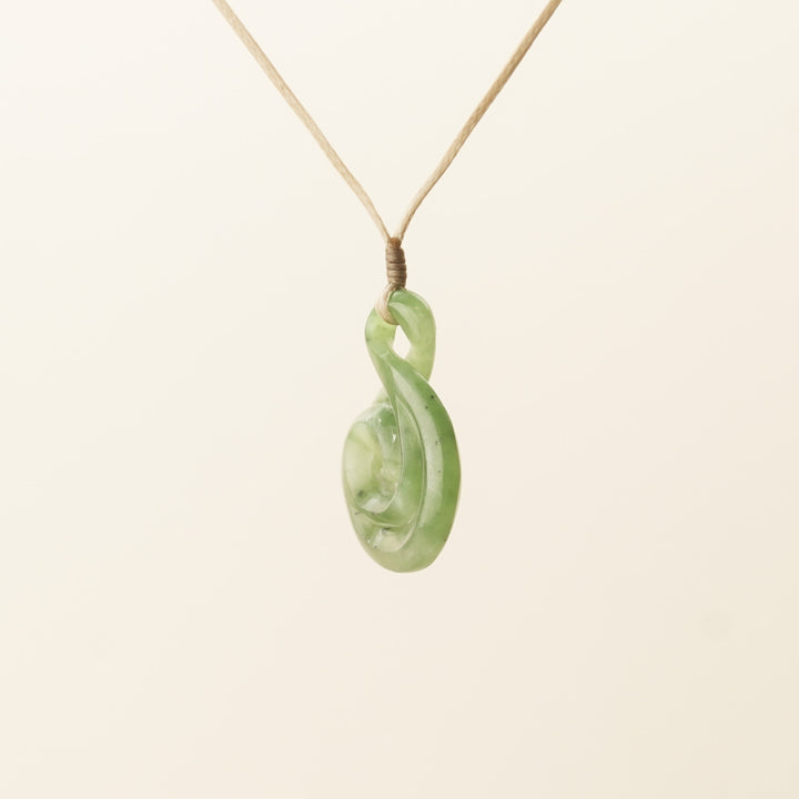 Pikorua Koru Pounamu Medium Pendant