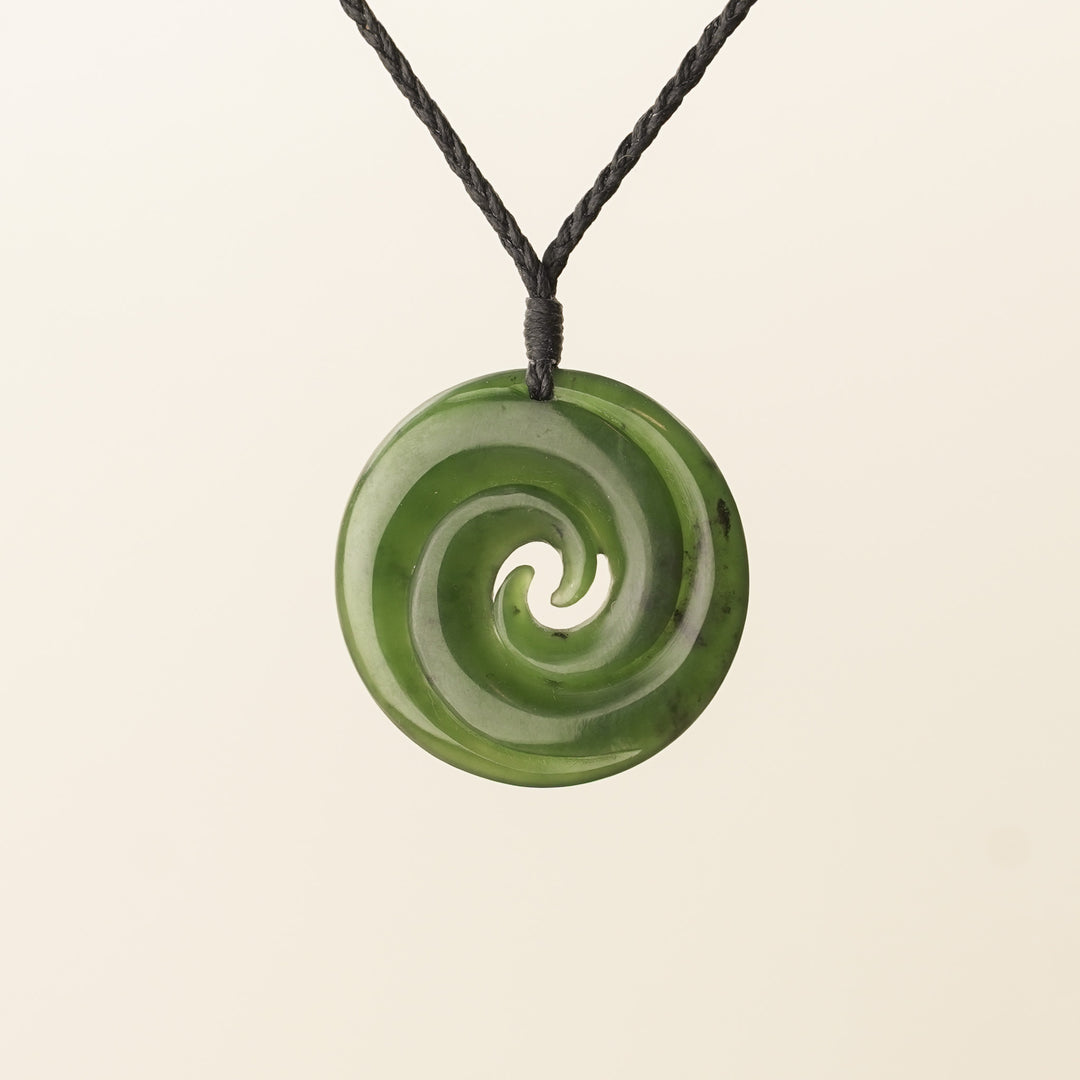 Kahurangi Pounamu Double Koru Large Pendant