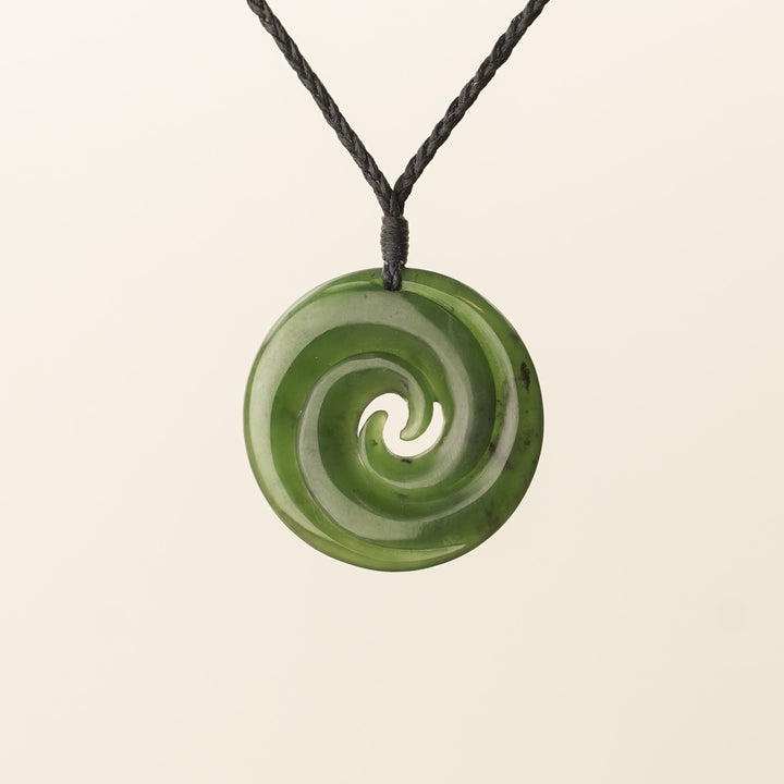 Kahurangi Pounamu Double Koru Large Pendant