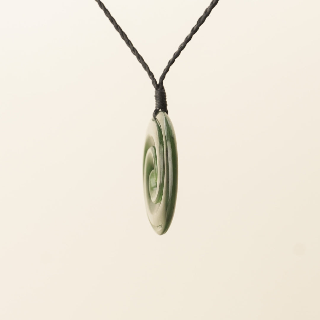 Kahurangi Pounamu Double Koru Large Pendant