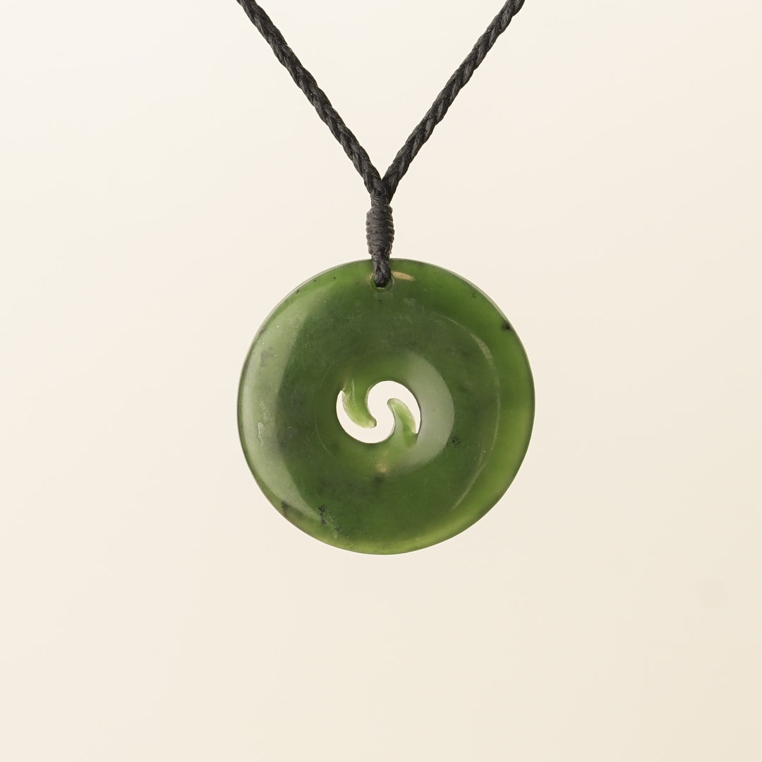 Kahurangi Pounamu Double Koru Large Pendant