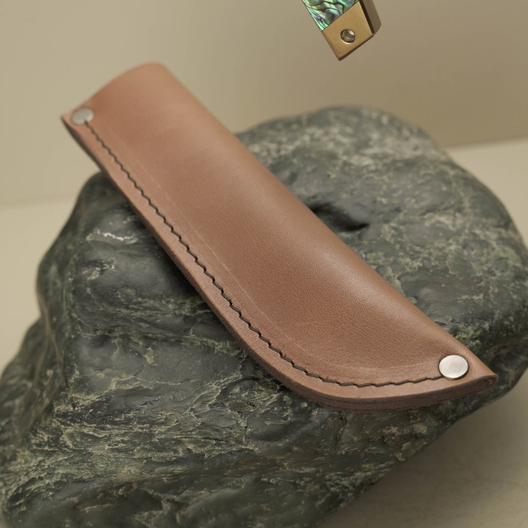 NZ Pāua & Brass Hunting Knife: Svord Carbon Steel — 45th Anniversary Limited Edition