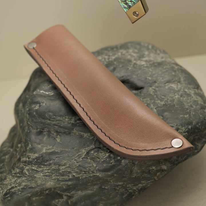 NZ Pāua & Brass Hunting Knife: Svord Carbon Steel — 45th Anniversary Limited Edition