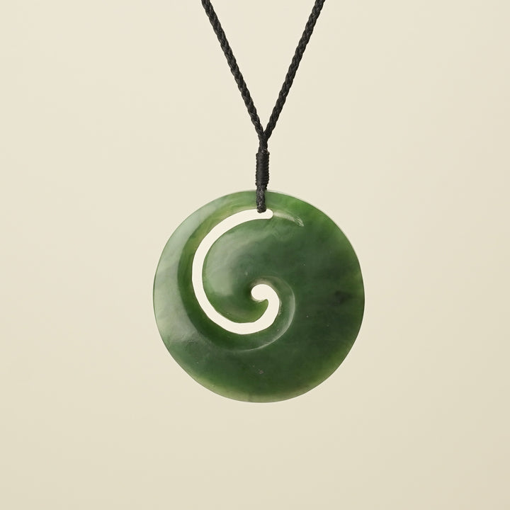 Koru Kahurangi Pounamu Large Pendant