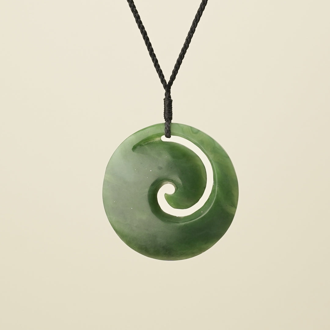 Koru Kahurangi Pounamu Large Pendant