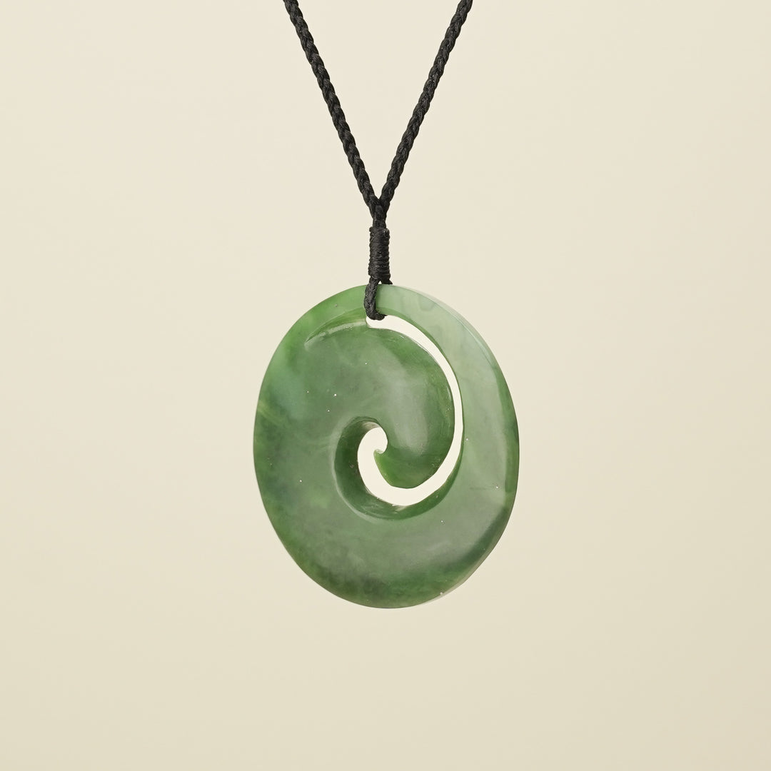 Koru Kahurangi Pounamu Large Pendant