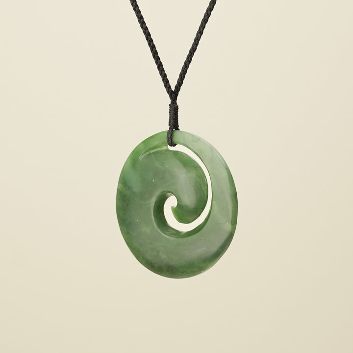 Koru Kahurangi Pounamu Large Pendant