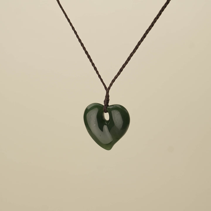 Manawa Heart Greenstone Medium Pendant