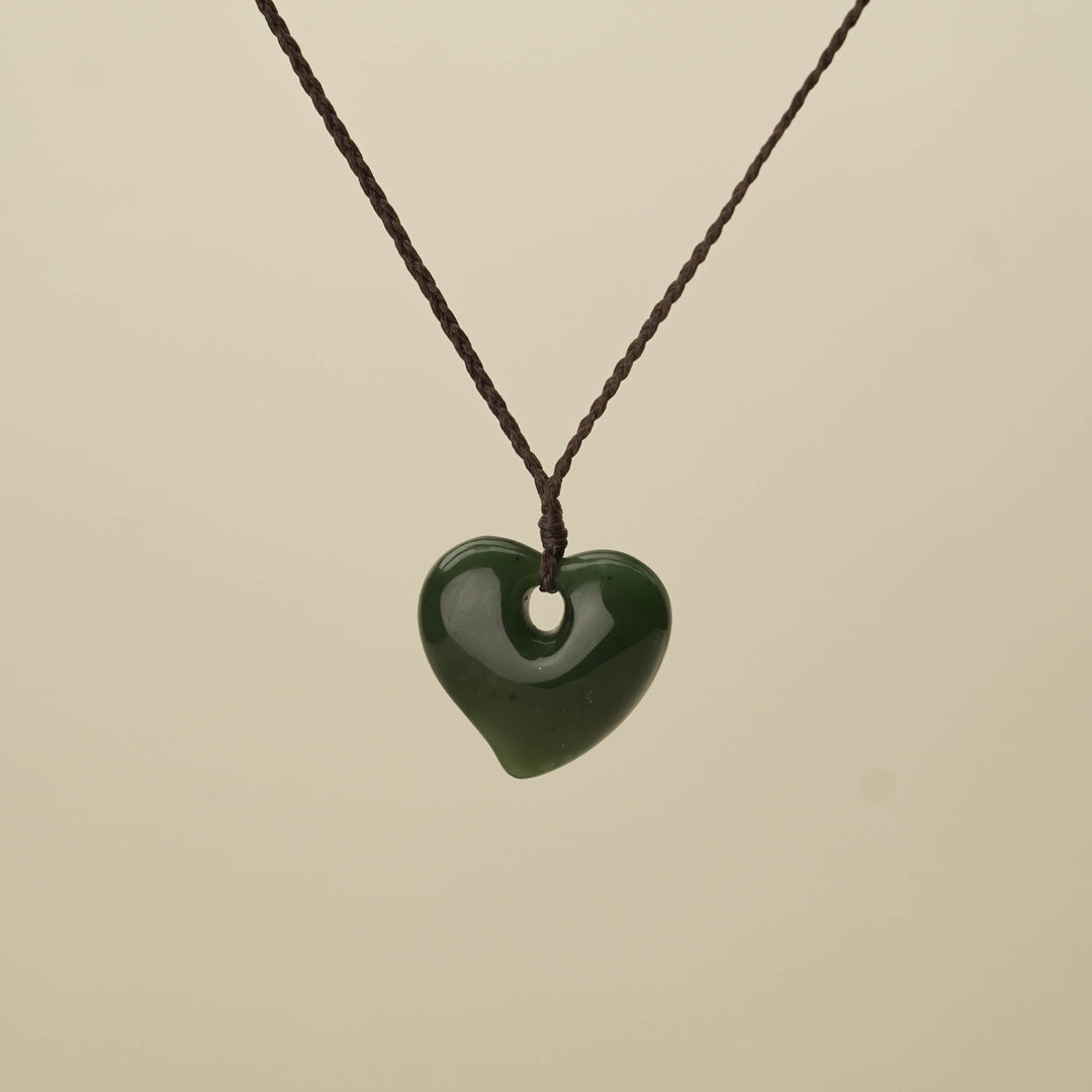 Manawa Heart Greenstone Medium Pendant