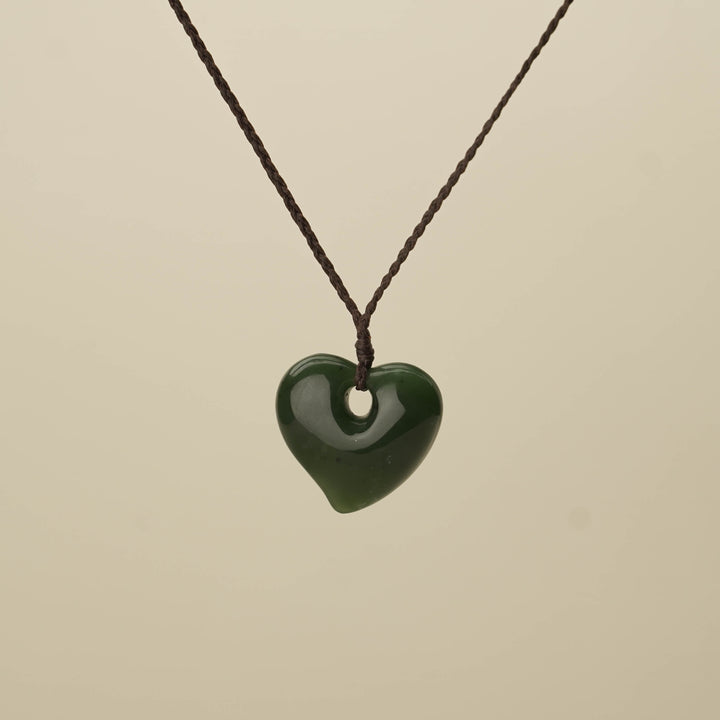 Manawa Heart Greenstone Medium Pendant