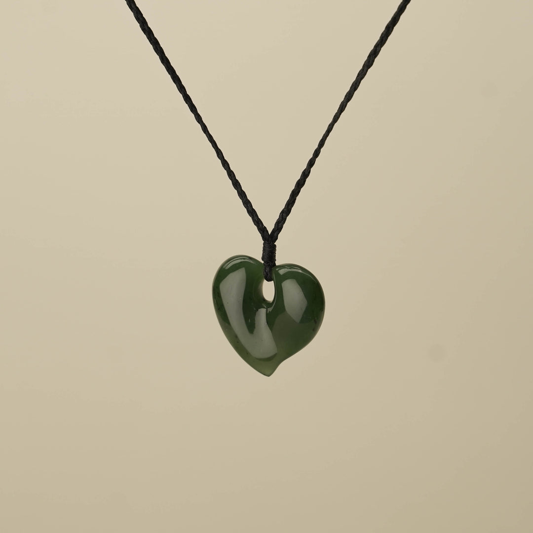 Manawa Heart Greenstone Medium Pendant
