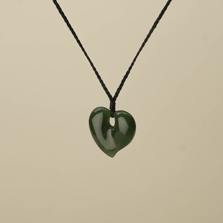 Manawa Heart Greenstone Medium Pendant