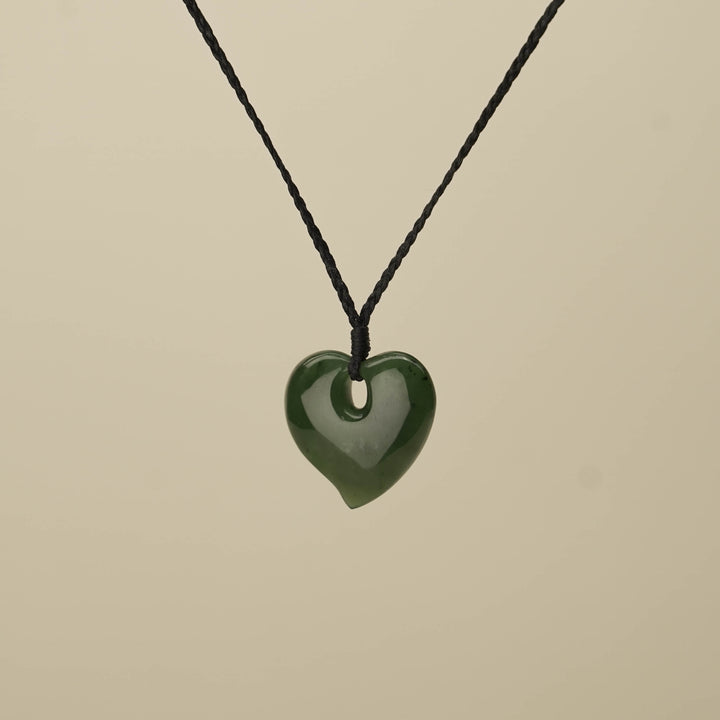 Manawa Heart Greenstone Medium Pendant