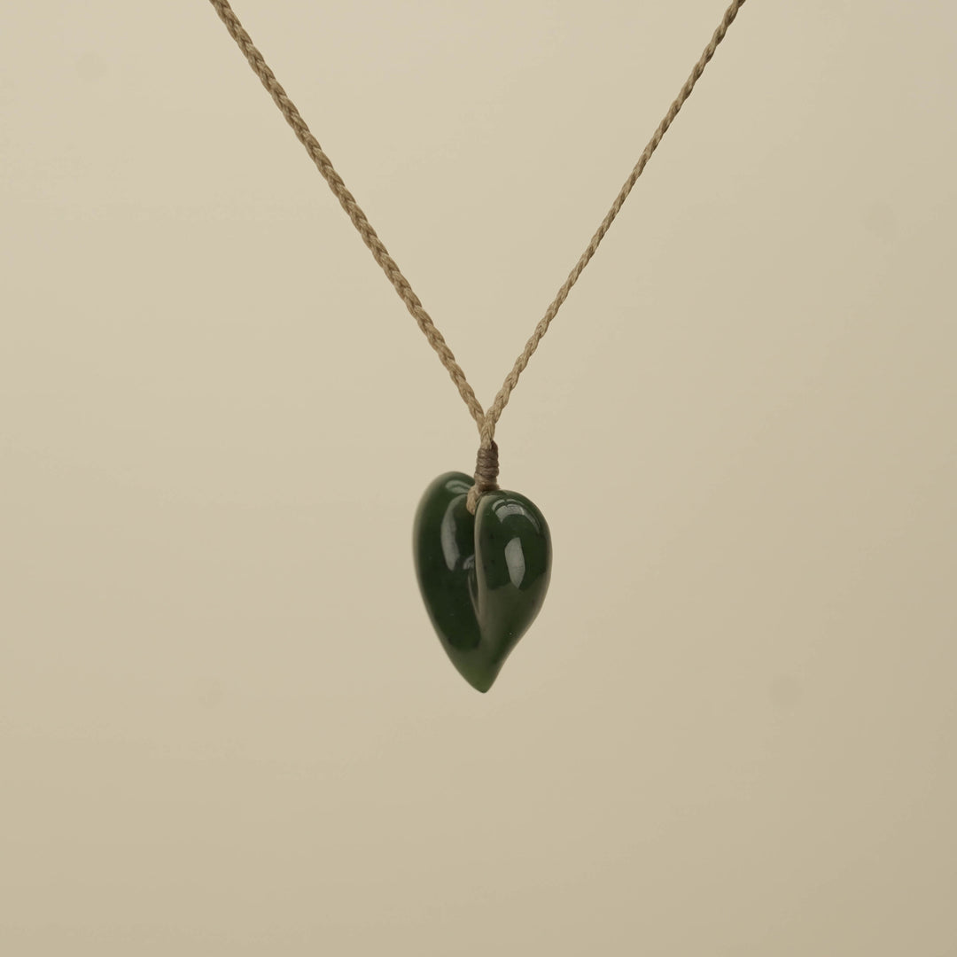 Manawa Heart Greenstone Medium Pendant