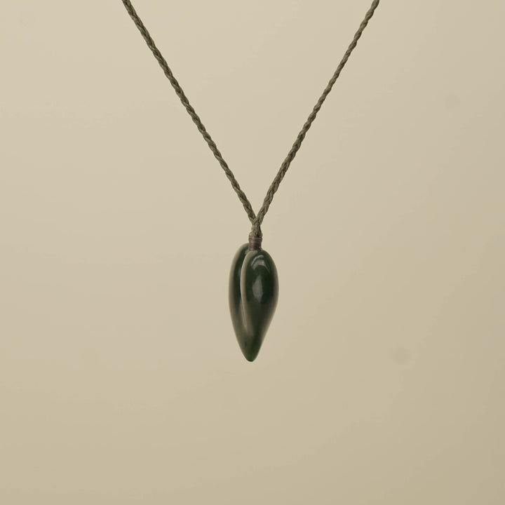 Manawa Heart Greenstone Medium Pendant