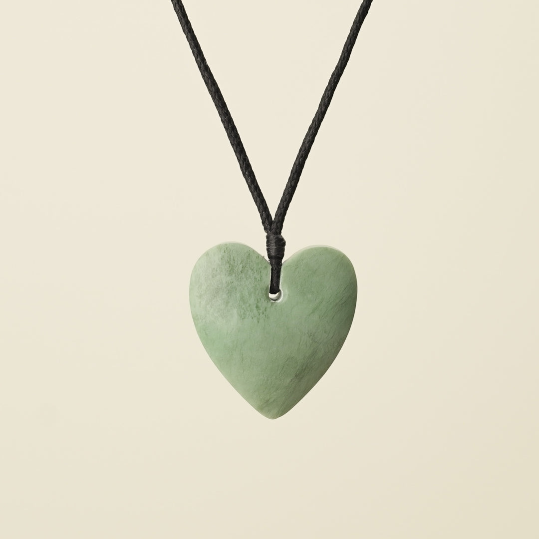 Manawa Heart Small Inganga Pounamu Pendant