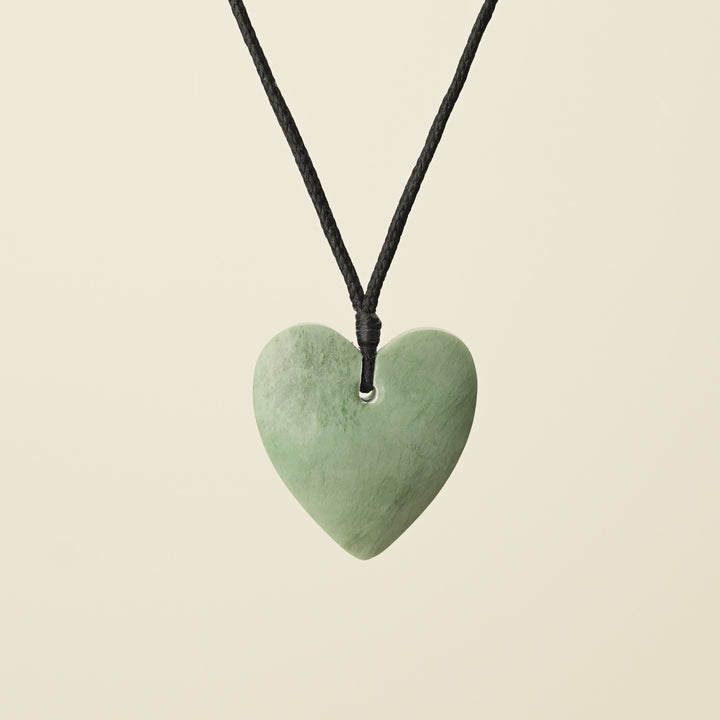 Manawa Heart Small Inganga Pounamu Pendant